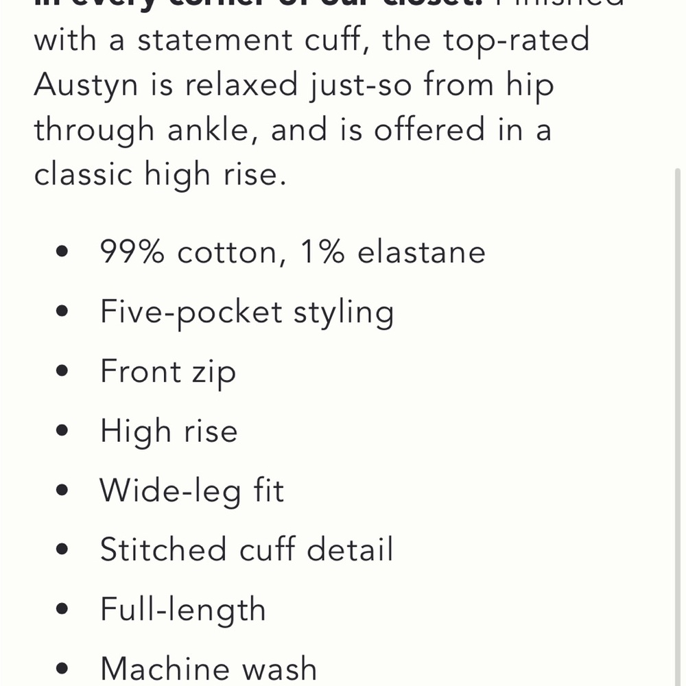 Pilcro Wide-Leg High-Rise Jeans in Light Gray - Picture 5 of 5